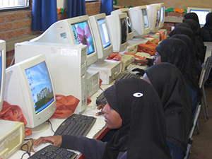 Learners in the computer lab